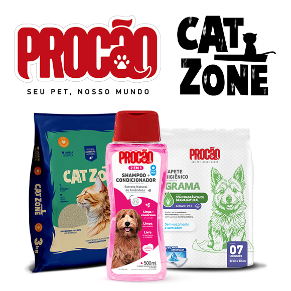 Produtos Procão e Cat Zone
